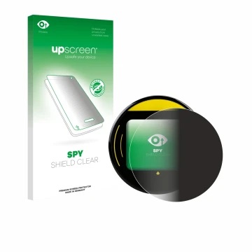 Vorderseite einer Produktverpackung mit dem Markenlogo upscreen. Daneben ist das Gerät Nayax Onyx mit dem zugehörigen Displays