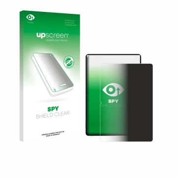 Vorderseite einer Produktverpackung mit dem Markenlogo upscreen. Daneben ist das Gerät Honor Pad V9 mit dem zugehörigen Displa