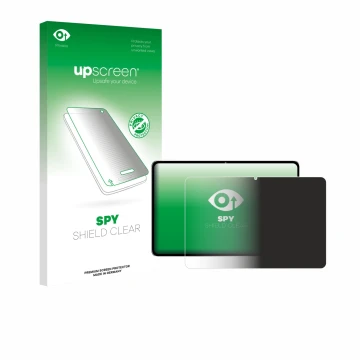 Vorderseite einer Produktverpackung mit dem Markenlogo upscreen. Daneben ist das Gerät Nubia Pad Pro mit dem zugehörigen Displ