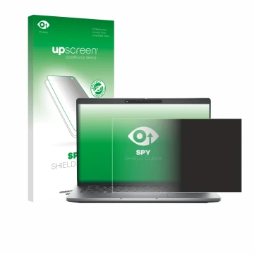 Vorderseite einer Produktverpackung mit dem Markenlogo upscreen. Daneben ist das Gerät Dell Latitude 5330 mit dem zugehörigen 
