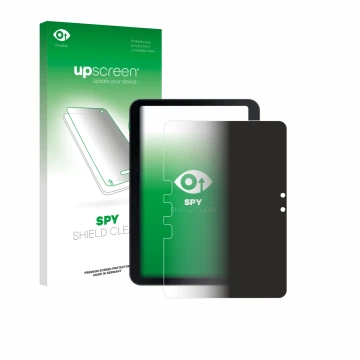Vorderseite einer Produktverpackung mit dem Markenlogo upscreen. Daneben ist das Gerät Samsung Galaxy Tab Active 5 Pro (Hochfo