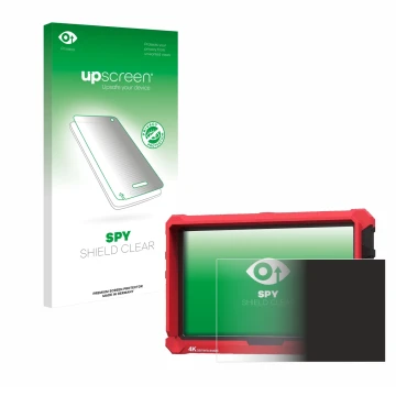 Vorderseite einer Produktverpackung mit dem Markenlogo upscreen. Daneben ist das Gerät Lilliput A7s 7