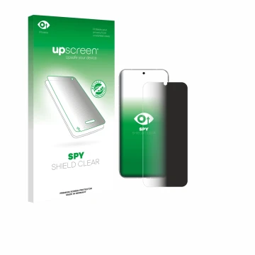 Vorderseite einer Produktverpackung mit dem Markenlogo upscreen. Daneben ist das Gerät Huawei Pura 80 Ultra mit dem zugehörige