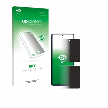 Vorderseite einer Produktverpackung mit dem Markenlogo upscreen. Daneben ist das Gerät Samsung Galaxy Z Flip 7 mit dem zugehör