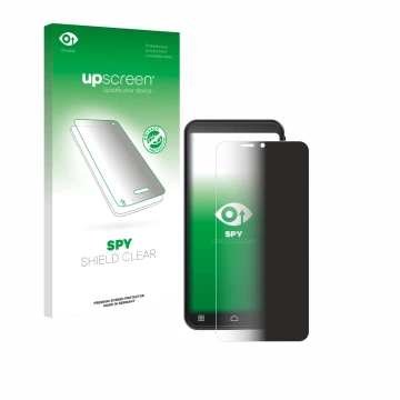 Vorderseite einer Produktverpackung mit dem Markenlogo upscreen. Daneben ist das Gerät Emporia Smart ME7 mit dem zugehörigen D