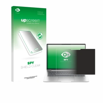 Vorderseite einer Produktverpackung mit dem Markenlogo upscreen. Daneben ist das Gerät HP ProBook 4 G1i 14