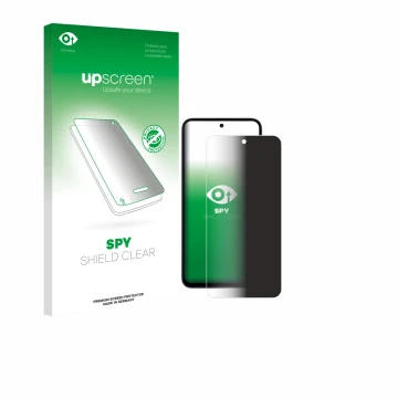 Vorderseite einer Produktverpackung mit dem Markenlogo upscreen. Daneben ist das Gerät Xiaomi Redmi 15 4G mit dem zugehörigen 