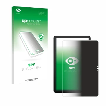 Vorderseite einer Produktverpackung mit dem Markenlogo upscreen. Daneben ist das Gerät Telekom T Tablet 2 mit dem zugehörigen 