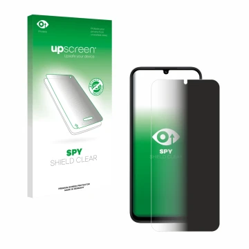 Vorderseite einer Produktverpackung mit dem Markenlogo upscreen. Daneben ist das Gerät Xiaomi Redmi 15C mit dem zugehörigen Di