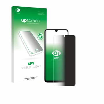 Vorderseite einer Produktverpackung mit dem Markenlogo upscreen. Daneben ist das Gerät Motorola Moto G06 Power mit dem zugehör