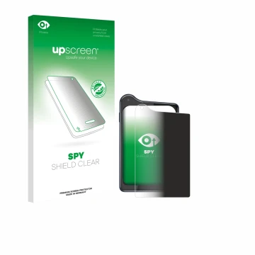 Vorderseite einer Produktverpackung mit dem Markenlogo upscreen. Daneben ist das Gerät Xiaomi Qin K25 mit dem zugehörigen Disp