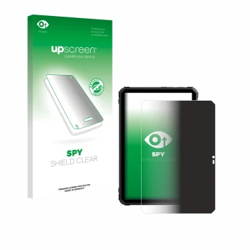 Vorderseite einer Produktverpackung mit dem Markenlogo upscreen. Daneben ist das Gerät Blackview Active 7 mit dem zugehörigen 