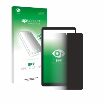 Vorderseite einer Produktverpackung mit dem Markenlogo upscreen. Daneben ist das Gerät Ulefone Tab A9 Pro mit dem zugehörigen 