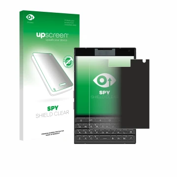 Vorderseite einer Produktverpackung mit dem Markenlogo upscreen. Daneben ist das Gerät Unihertz Titan 2 mit dem zugehörigen Di