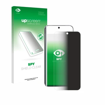 Vorderseite einer Produktverpackung mit dem Markenlogo upscreen. Daneben ist das Gerät Vivo X300 Pro mit dem zugehörigen Displ