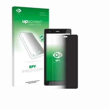 Vorderseite einer Produktverpackung mit dem Markenlogo upscreen. Daneben ist das Gerät Scorpion 6X V2 mit dem zugehörigen Disp