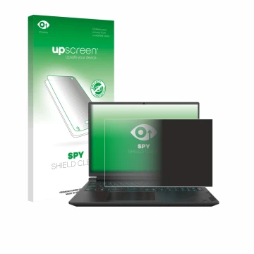 Vorderseite einer Produktverpackung mit dem Markenlogo upscreen. Daneben ist das Gerät Gigabyte G6X mit dem zugehörigen Displa