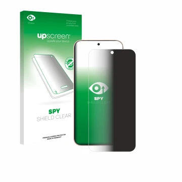 Vorderseite einer Produktverpackung mit dem Markenlogo upscreen. Daneben ist das Gerät Oppo Reno 15 Pro mit dem zugehörigen Di