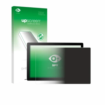 Vorderseite einer Produktverpackung mit dem Markenlogo upscreen. Daneben ist das Gerät Wacom Cintiq 16 DTK168 2025 mit dem zug