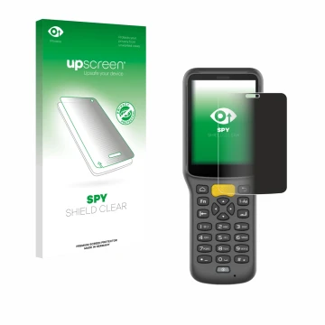 Vorderseite einer Produktverpackung mit dem Markenlogo upscreen. Daneben ist das Gerät Newland MT37 Baiji mit dem zugehörigen 