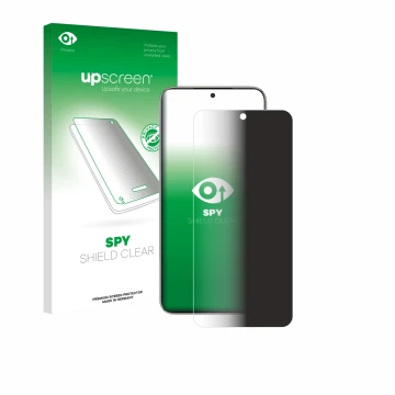 Vorderseite einer Produktverpackung mit dem Markenlogo upscreen. Daneben ist das Gerät Honor X70 mit dem zugehörigen Displaysc