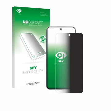Vorderseite einer Produktverpackung mit dem Markenlogo upscreen. Daneben ist das Gerät Oppo A6 Pro mit dem zugehörigen Display