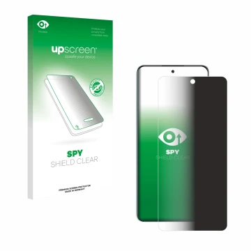 Vorderseite einer Produktverpackung mit dem Markenlogo upscreen. Daneben ist das Gerät Oppo K13 mit dem zugehörigen Displaysch