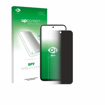 Vorderseite einer Produktverpackung mit dem Markenlogo upscreen. Daneben ist das Gerät Oppo A6c mit dem zugehörigen Displaysch