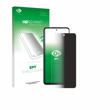 Vorderseite einer Produktverpackung mit dem Markenlogo upscreen. Daneben ist das Gerät realme P4x 5G mit dem zugehörigen Displ