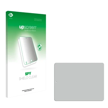 Vorderseite einer Produktverpackung mit dem Markenlogo upscreen. Daneben ist der zugehörige Displayschutz.