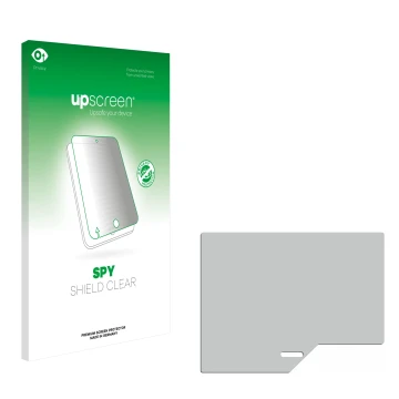 Vorderseite einer Produktverpackung mit dem Markenlogo upscreen. Daneben ist der zugehörige Displayschutz.