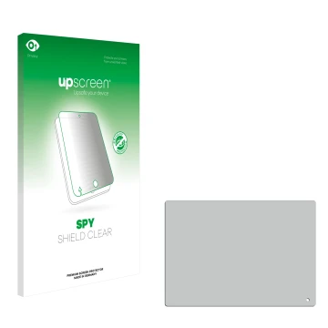 Vorderseite einer Produktverpackung mit dem Markenlogo upscreen. Daneben ist der zugehörige Displayschutz.