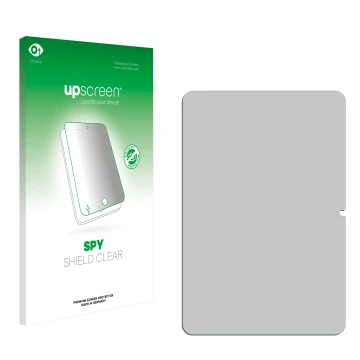 Vorderseite einer Produktverpackung mit dem Markenlogo upscreen. Daneben ist der zugehörige Displayschutz.