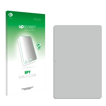 Vorderseite einer Produktverpackung mit dem Markenlogo upscreen. Daneben ist der zugehörige Displayschutz.
