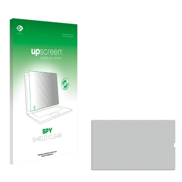 Vorderseite einer Produktverpackung mit dem Markenlogo upscreen. Daneben ist der zugehörige Displayschutz.