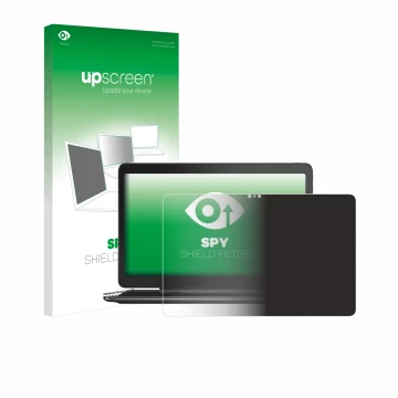 Vorderseite einer Produktverpackung mit dem Markenlogo upscreen. Daneben ist das Gerät Dell Latitude 13 7350 mit dem zugehörig
