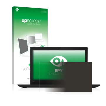 Vorderseite einer Produktverpackung mit dem Markenlogo upscreen. Daneben ist das Gerät Lenovo Thinkpad X280 mit dem zugehörige