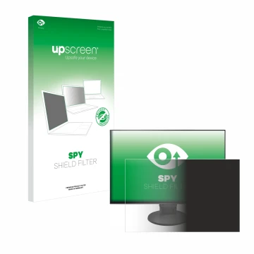 Vorderseite einer Produktverpackung mit dem Markenlogo upscreen. Daneben ist das Gerät Eizo Flexscan EV2456 mit dem zugehörige