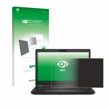 Vorderseite einer Produktverpackung mit dem Markenlogo upscreen. Daneben ist das Gerät Dell Latitude 5490 Non-Touch mit dem zu
