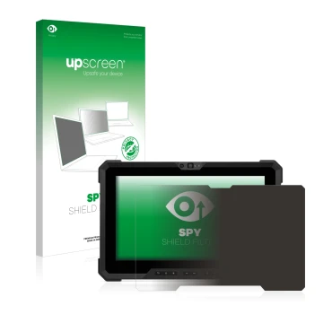 Vorderseite einer Produktverpackung mit dem Markenlogo upscreen. Daneben ist das Gerät Dell Latitude 7220EX Rugged Extreme mit
