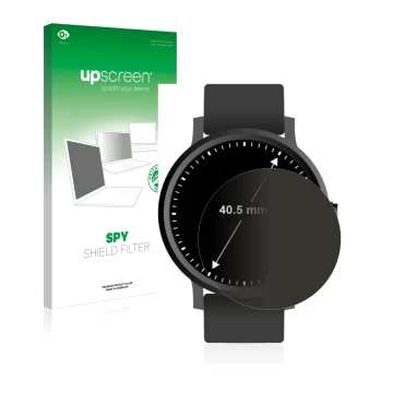 Vorderseite einer Produktverpackung mit dem Markenlogo upscreen. Daneben ist das Gerät Armbanduhren (Kreisrund, ø: 40.5 mm) mi