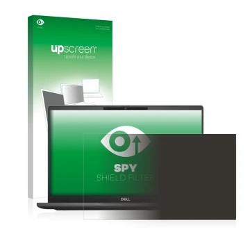 Vorderseite einer Produktverpackung mit dem Markenlogo upscreen. Daneben ist das Gerät Dell Latitude 7320 Non-Touch mit dem zu