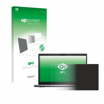 Vorderseite einer Produktverpackung mit dem Markenlogo upscreen. Daneben ist das Gerät Dell Latitude 5510 mit dem zugehörigen 
