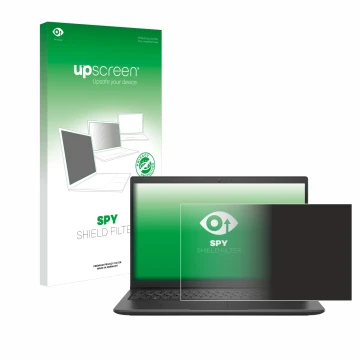 Vorderseite einer Produktverpackung mit dem Markenlogo upscreen. Daneben ist das Gerät Dell Latitude 3520 mit dem zugehörigen 