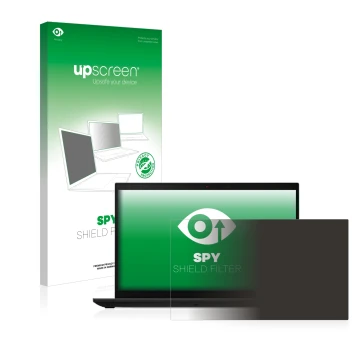 Vorderseite einer Produktverpackung mit dem Markenlogo upscreen. Daneben ist das Gerät Lenovo ThinkPad L15 Gen 3 mit dem zugeh