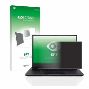 Vorderseite einer Produktverpackung mit dem Markenlogo upscreen. Daneben ist das Gerät ASUS ProArt StudioBook 16 OLED mit dem 