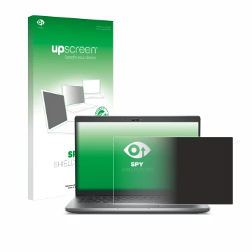 Vorderseite einer Produktverpackung mit dem Markenlogo upscreen. Daneben ist das Gerät Dell Latitude 5430 Non-Touch mit dem zu