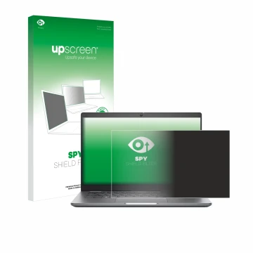 Vorderseite einer Produktverpackung mit dem Markenlogo upscreen. Daneben ist das Gerät Dell Latitude 5340 Laptop mit dem zugeh