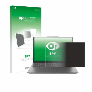 Vorderseite einer Produktverpackung mit dem Markenlogo upscreen. Daneben ist das Gerät Lenovo Yoga Pro 9i Gen 9 16