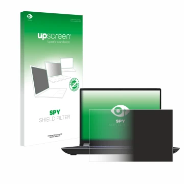 Vorderseite einer Produktverpackung mit dem Markenlogo upscreen. Daneben ist das Gerät Lenovo ThinkPad P16 Gen 2 Non-Touch mit